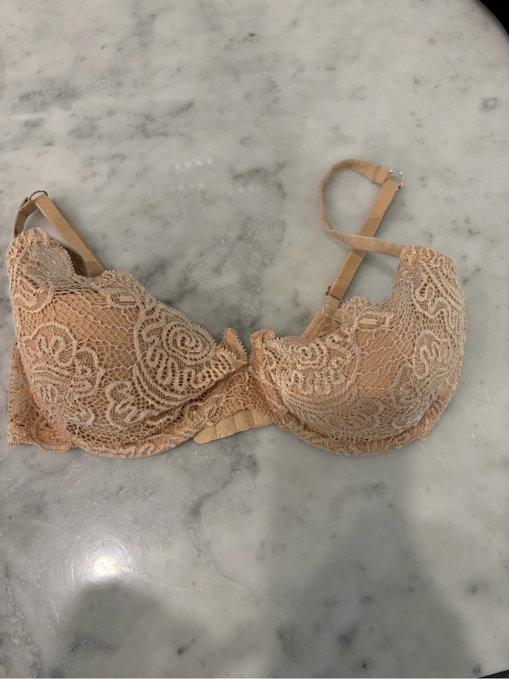 Victoria's Secret Beige Lace Underwire Bra